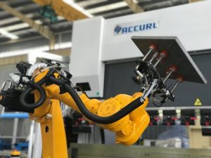 Sistem sel lenturan Robotik untuk brek robot robot automatik lembaran logam